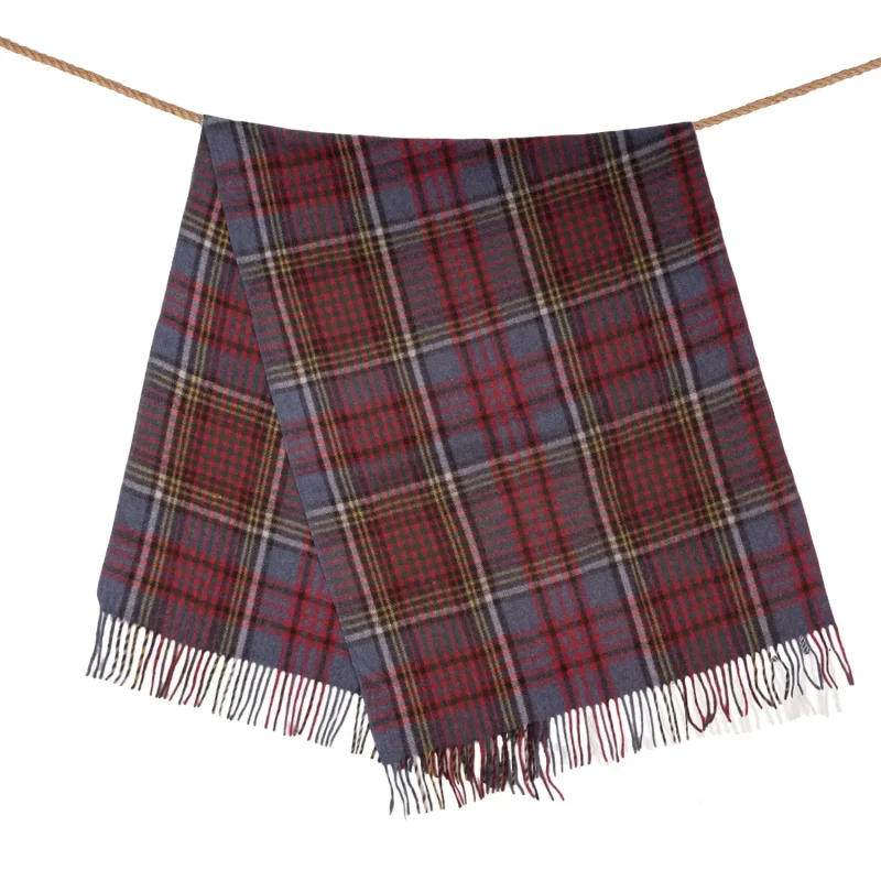 wool blend tartan knee blanket by anderson