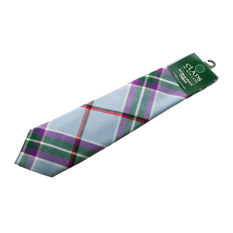 world peace tartan clan necktie