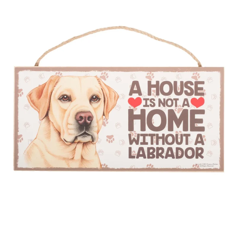 yellow lab plaque for pet