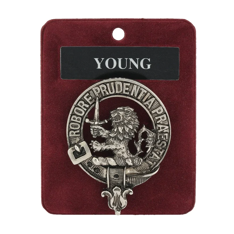 young clan badge 1 75 art pewter