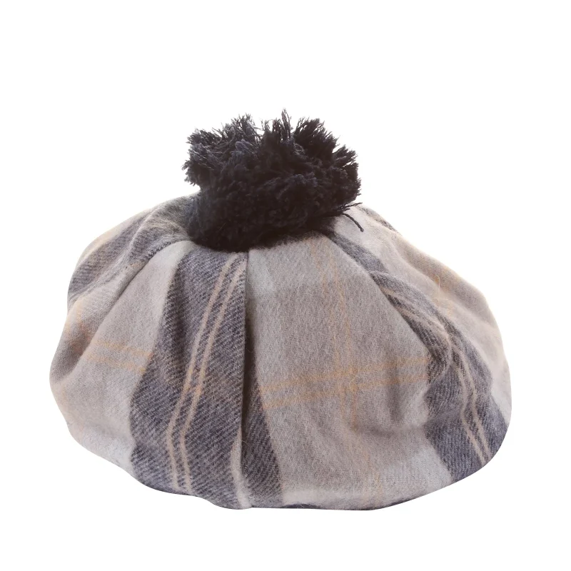 youth lambswool silver tammy hat